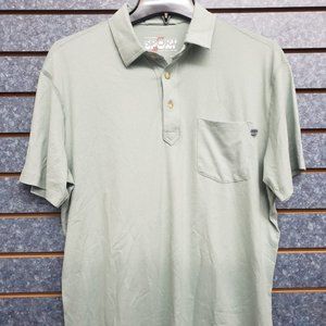 Marine Layer Men Palmer Sport Polo Green Mist